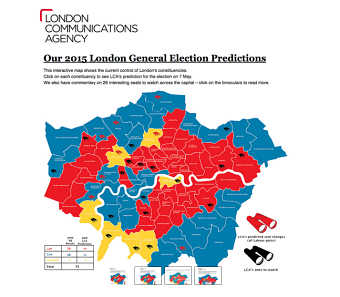 Interactive predictive election map