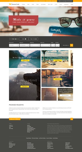 Thomas Cook Web Concept