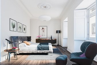 Architectural rendering of apartments in Lisbon