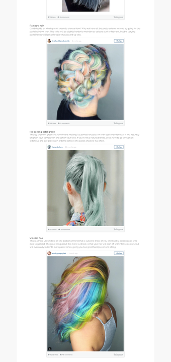 L'Oréal Professionel UK online magazine