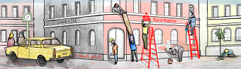 illustration for Sparkasse website