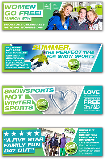 Snowzone web banners