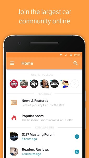 Car Throttle Android app