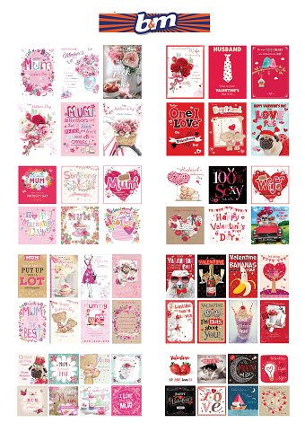 B&M Card Range
