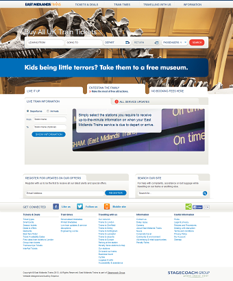 East Midlands Trains Consumer Website