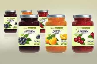 West Organics packaging label design