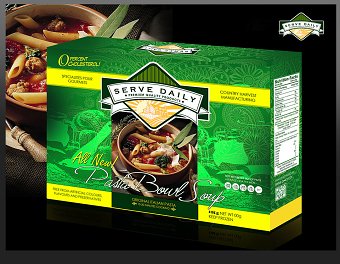 Serve Daily Pasta bowl trade box design