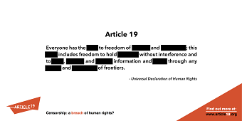 Censorship Advertising Campaign