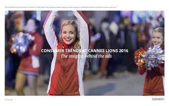Consumer trends at Cannes Lions 2016
