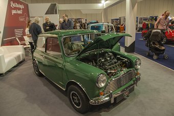 Re-launch of the classic Mini Mk 1 at The Classic Car Show EXCEL March 2016