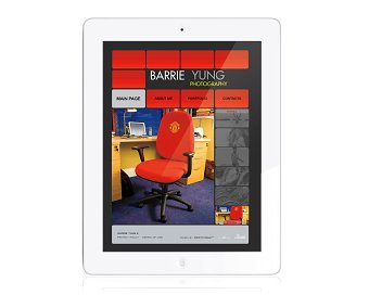 Website design for Photographer called Barrie Yung
