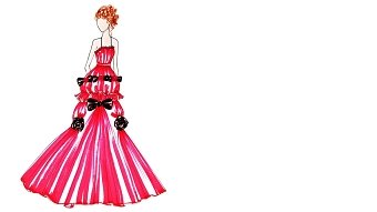 The Rose With Dark Personality - Bridal Couture Design