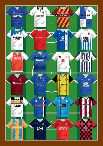 The Football League Paper League One shirts