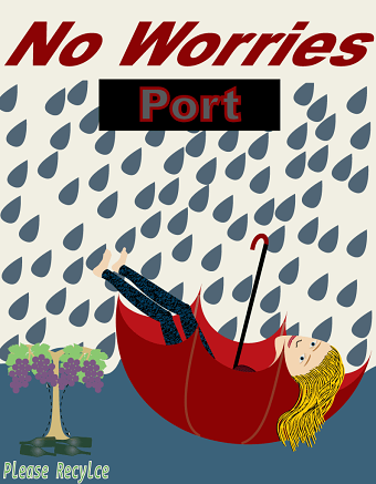 No Worries Wine Label