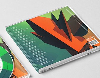 CD Layout - Orange over Green