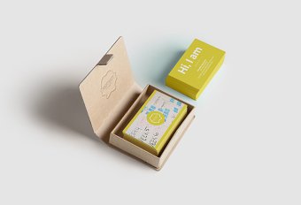 Business Card / Logo / App design for Positivity Lab.