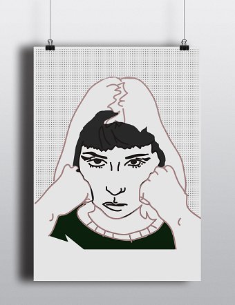 GRAPHIC ART: Poster of Jovitas portrait