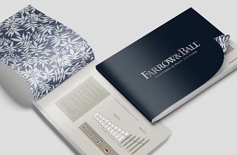 Brochure design for Farrow & Ball