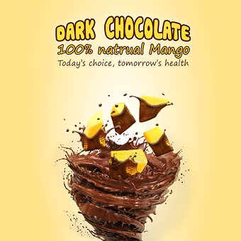 F&B poster - Mango & Chocolate product
