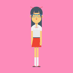 The original set of vector characters for ELC.