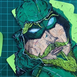 arrows are green