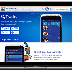 O2 Tracks Music App - Brand and Product Design