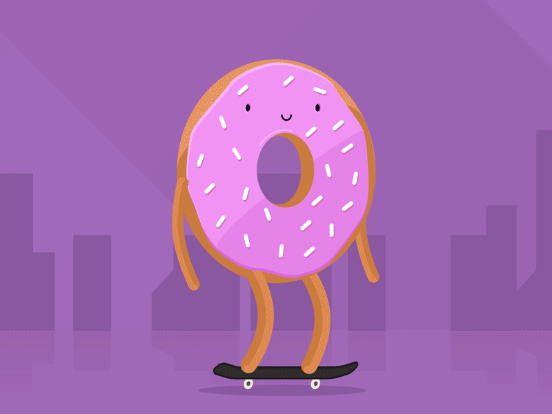 Sprinkles does a kickflip