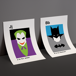 A-Z of Superheroes and Villains