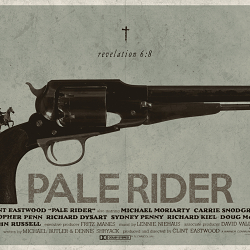 My alternative film poster design for 'Pale Rider'.