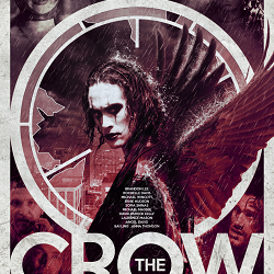 My alternative film poster design for 'The Crow'.
