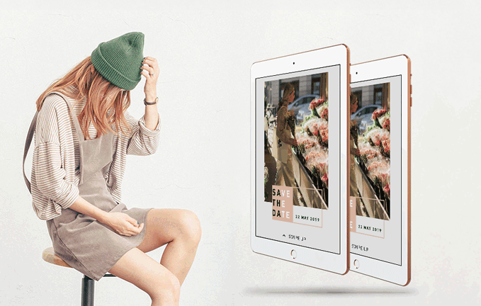 Social media templates for a fashion brand