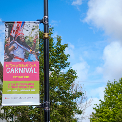 Print & digital design for Luton International Carnival