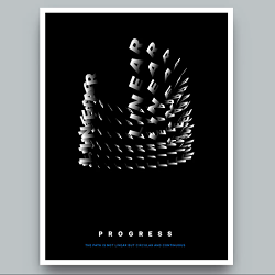 3D Kinetic Type Poster