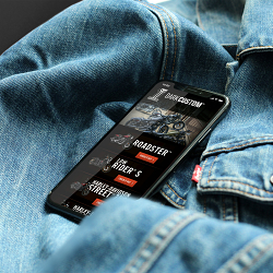 Harley Davidson website sections