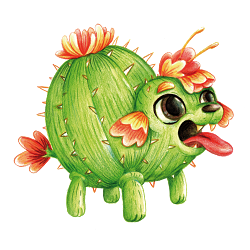 Cactus puppy