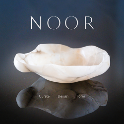 Identity creation for new interior art brand Noor.