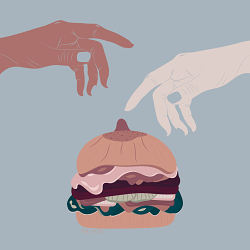 BOOB BURGER ILLUSTRATION