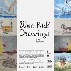 War: Kids Drawings In VR Animation
