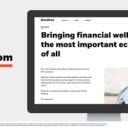 BlackRock's UK site relaunch - Copywriting