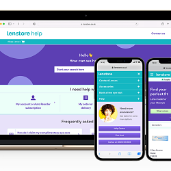 Lenstore, optical retailer - Brand and Product Design