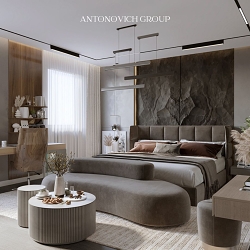 Luxury Interior Design Solutions for Master Bedroom by Antonovich Group