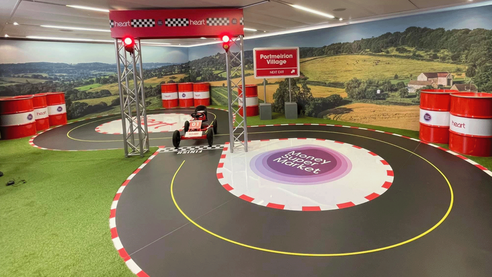 Heart + MoneySuperMarket Race Track