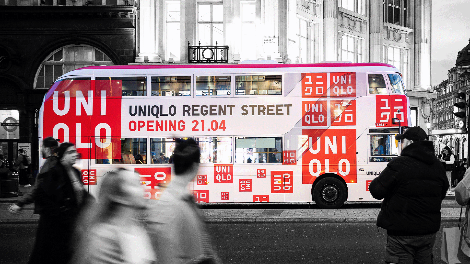 Uniqlo Bus Wrap