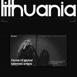 Lithuania HQ. Corporate website for music label