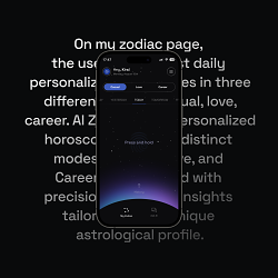 AI Zodiac UX/UI | Landing | Astrology App | Web Design