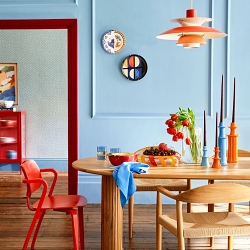 Sky Blue & Oxblood trend feature for House Beautiful UK Magazine.July 2025 issue-