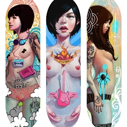 Skate deck designs