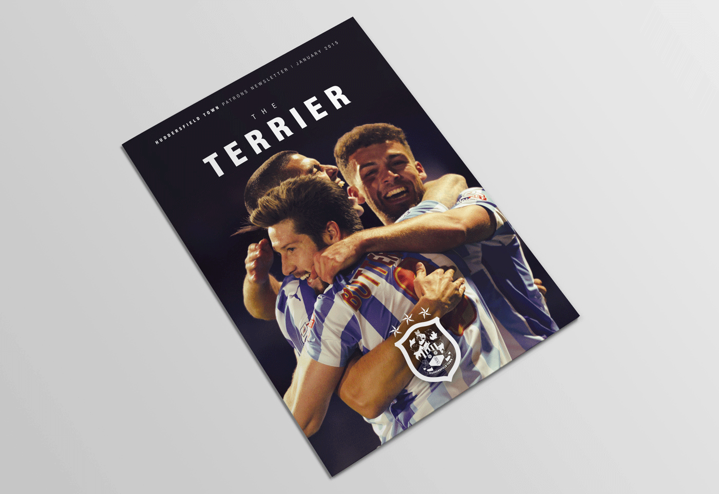The Terrier - Huddersfield Town Patrons Newsletter Design